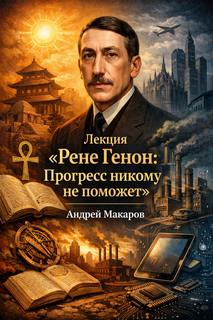 Макаров Андрей - Лекция «Рене Генон: Прогресс никому не поможет»