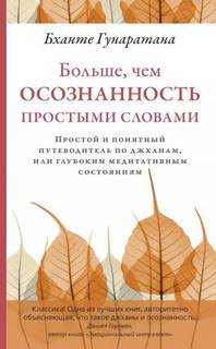 Гунаратана Бханте - Больше, чем осознанность простыми словами. Простой и понятный путеводитель по джханам, или глубоким