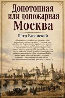 Вяземский Пётр - Допотопная или допожарная Москва
